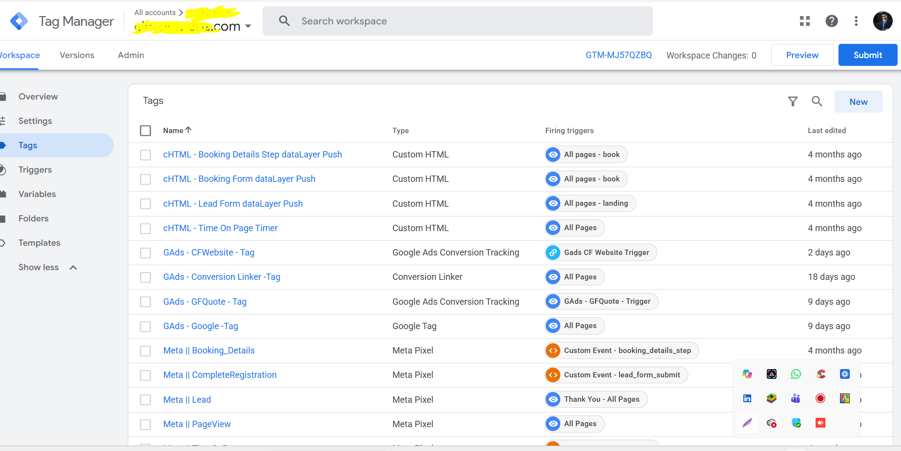 Google Ads screenshot for Google Ads Conversion Tracking for a Cleaning Business